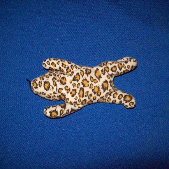 Original Ty Teenie Beanie Baby Freckles the Leopard 1993 McDonalds Toy - Picture 3 of 8